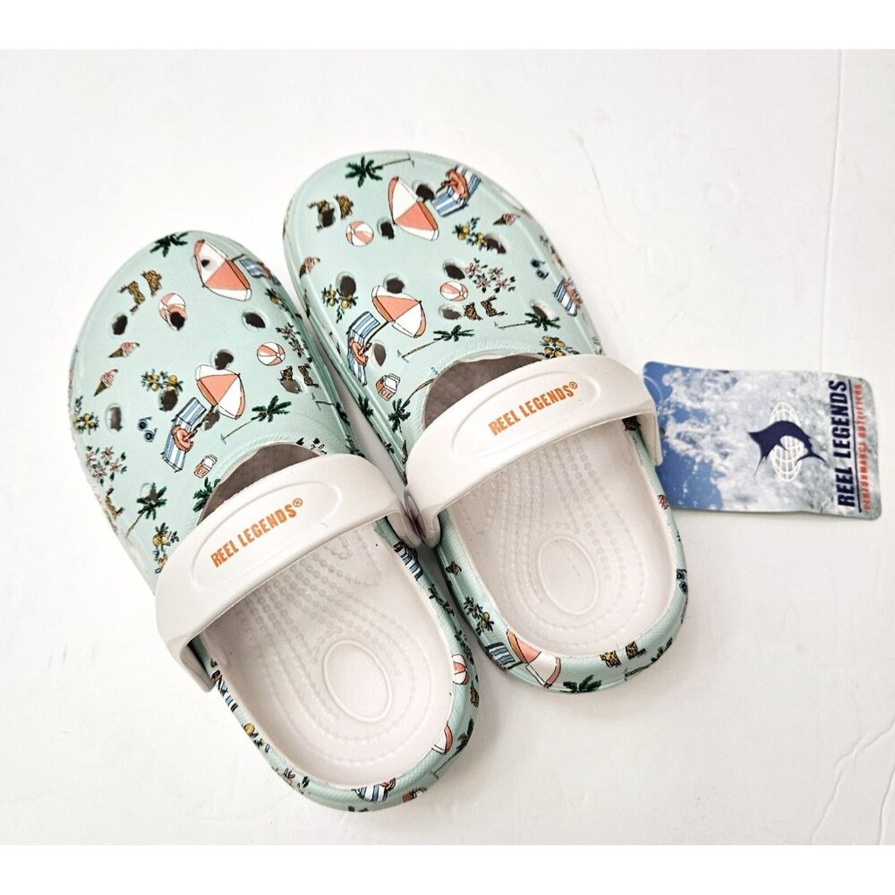 Kid's Reel Legends Clog Beach Happy Toddler Shoes Waterproof Pool Friendly